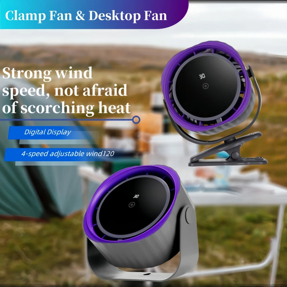 Portable Rechargeable Desk Fan